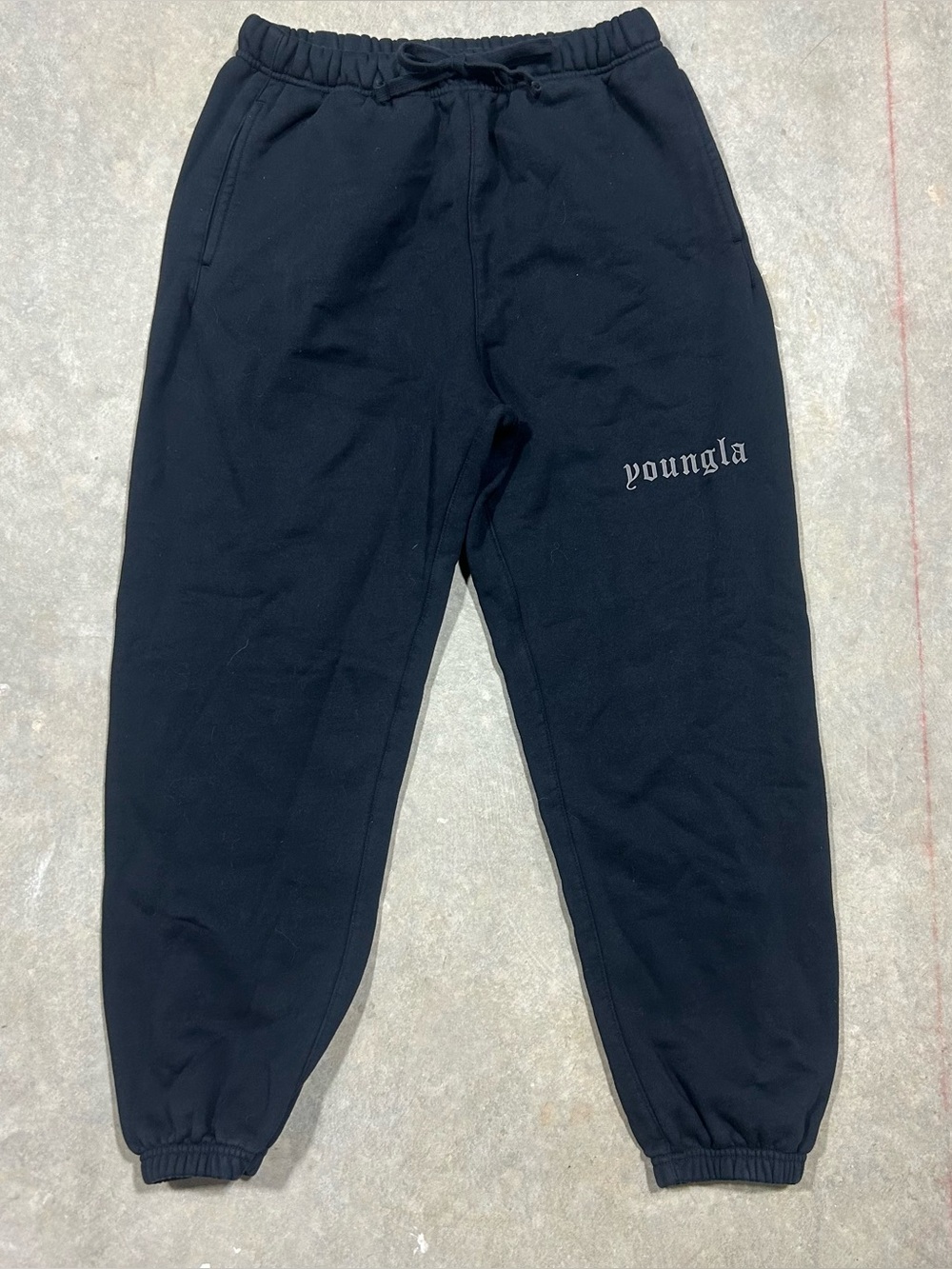 Men’s YounLA Black Joggers LG
